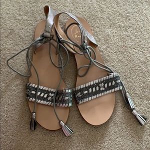 Jack Rogers Tate Raffia sandal size 9
